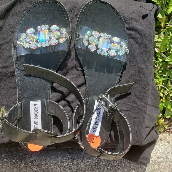 Steve Madden Shoes - Steve Madden Jewel Embellished Slide Sandals